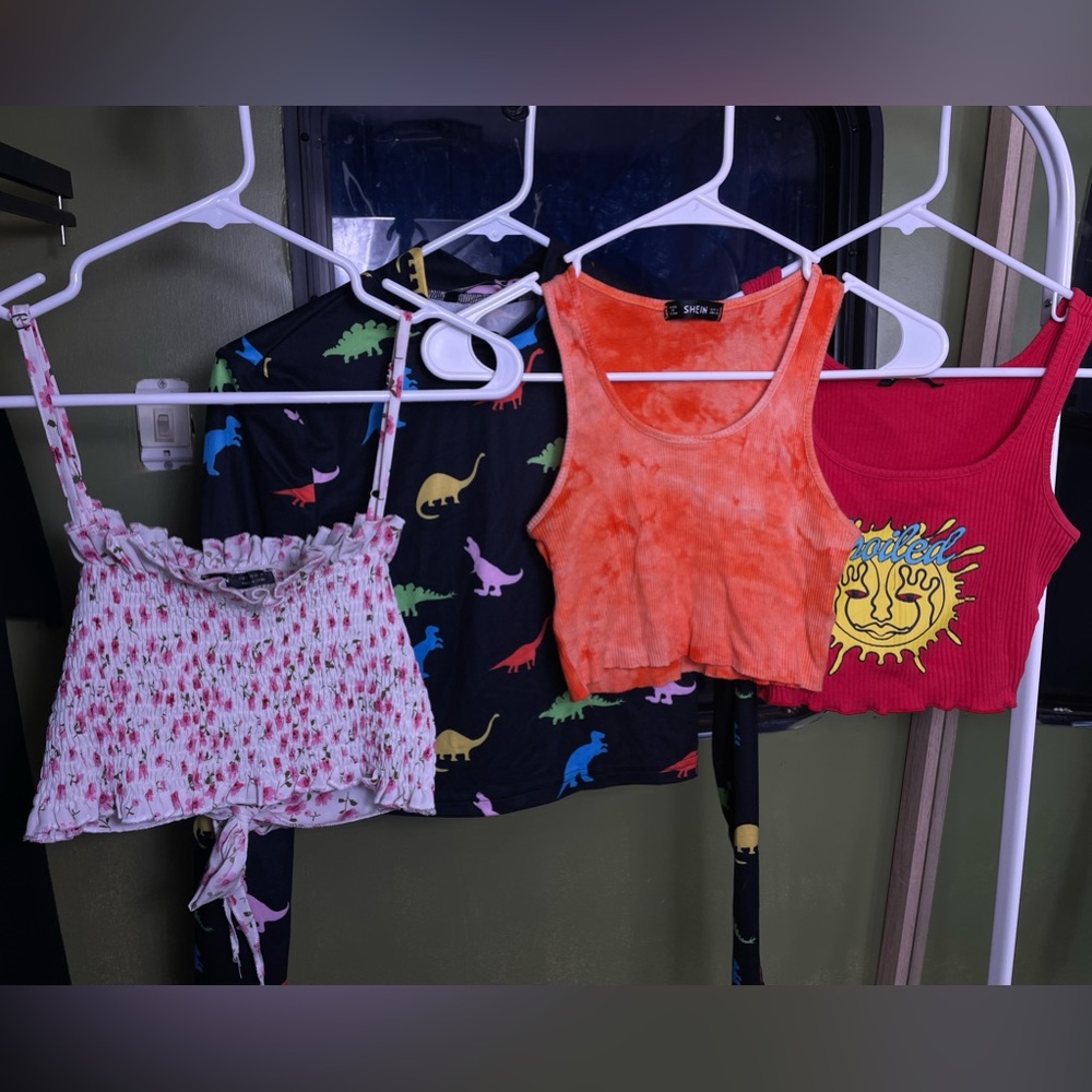 SHEIN Crop Top Lot (4)